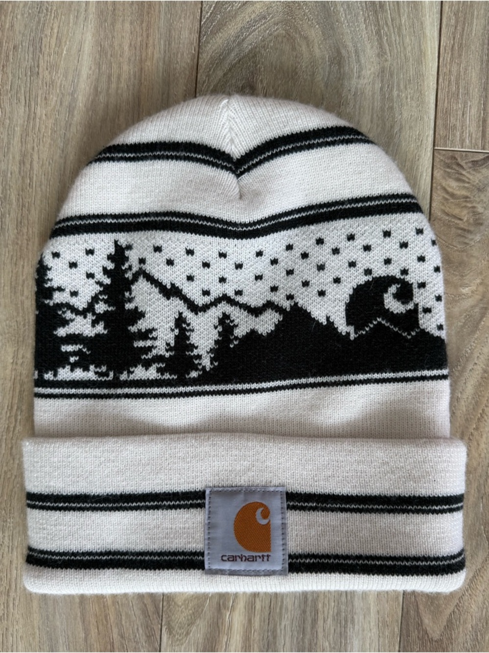 Carhartt White & Black Beanie